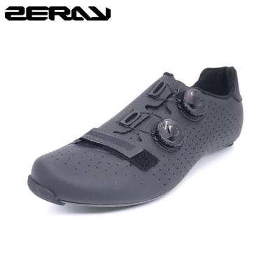 China level 12.6 hardness carbon fiber road bike cycling shoes in store bicycles ultralight black shoe ZERAY E11501 for sale