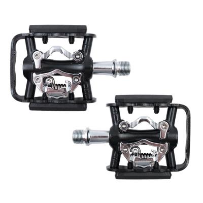 China Multifunctional self-lubricating slip ratio mountain bike pedals SPD compatible multifunctional bicycle pedal ZERAY ZP101Z for sale