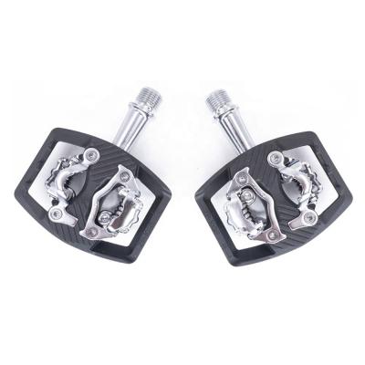 China Auto-locking gear mountain bike pedals SPD auto-locking cycling parts racing ultralight pedal carbon fiber ZERAY ZP-103S for sale