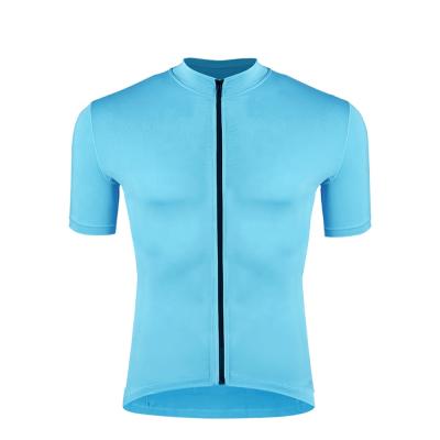 China Breathable Bicycle Clothing Cycling Jersey Blue Short Sleeve Quick Dry Gears ZERAY HUB21DX01 for sale