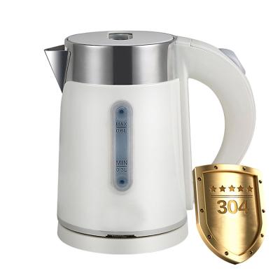 China 360 Degree Hotel Electric Kettle 0.6L Mini Electric Kettle Small Capacity Electric Hot Bottom Rotating Kettler With Tray Set for sale