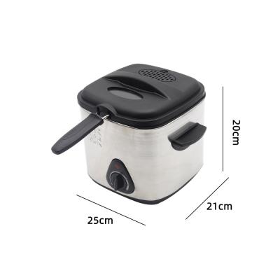 China Hotel Official Good Price 1.5l Mini Deep Fryers Electric Fryer for sale