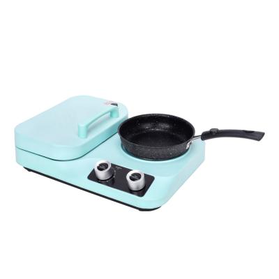 China 2022 Small Household Appliances Nonstick Coating Three In One Breakfast Machine With Electromechanical Oven Breakfast Maker for sale