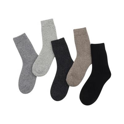 China New Winter QUICK DRY Wool Socks Solid Color Soft Comfortable Men Socks for sale