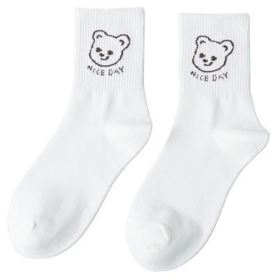 China Cartoon QUICK DRY Embroidery Fashion Novelty Cotton Novelty Women High Quality Breathable Socks for sale