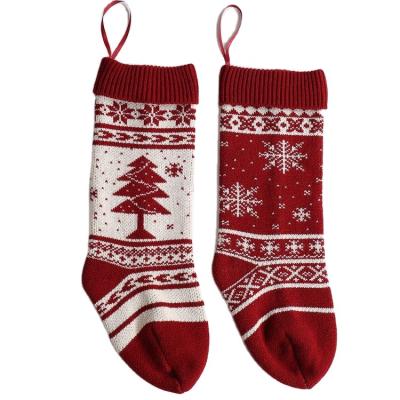 China Funny Decoration Christmas Yarn Wool Snowflake Gift Socks Great Nightmare Before Christmas for sale