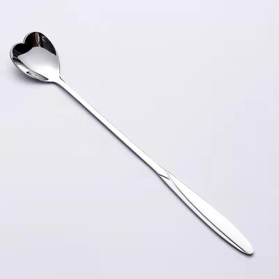 China Sustainable Stainless Steel Silver Spoon Flower Shaped Dessert Teaspoon Ice Cream Candy Tea Spoon for sale