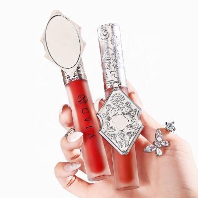 China Wholesale Supplier Waterproof Lip Gloss Indelible Nude Lip Gloss With Mirror for sale