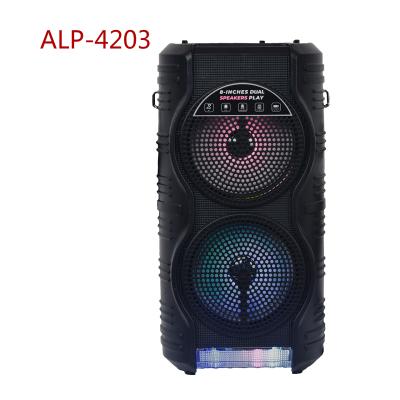 China Phone Function Good In Dual Stream 4 Inch Amplifier Wireless Mini Party Karaoke Voice Good Speaker for sale