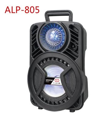 China Amazon Top Selling Disco ALP-805 8 Inch Led Flashing Light Party Speakers BT 2021 For Smartphone With MIC for sale