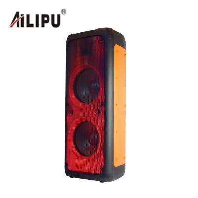 China Dual Function Phone RTS 8 Inch Boombox 2 Flame Lightweight Bass Soundbox Indoor Outdoor Wireless Radio Speaker With MIC for sale