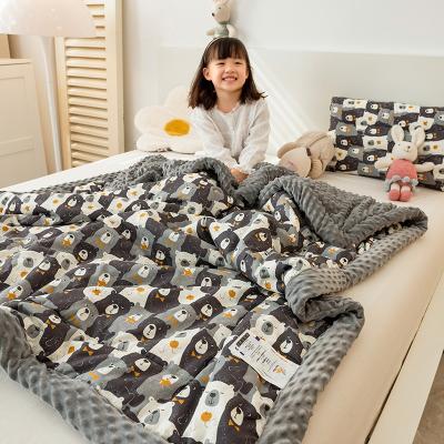 China Super Soft Knitted Wearable Mink Fleece Fleece Throw Blanket Luxury Stocklot Hot Selling PORTABLE for sale