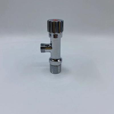 China Home Kitchen Custom 1/2 3/8 3/4 Brass Body Zinc Handle Toilet Angle Stop Valve Angle Cock Valve for sale