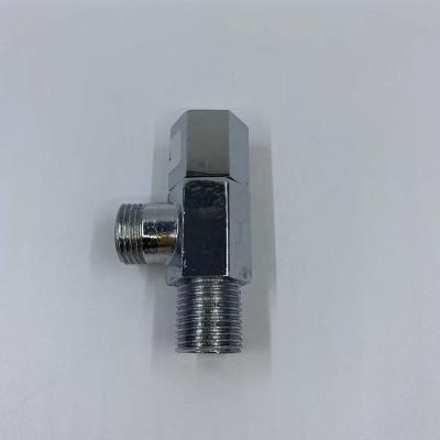 China Custom Home Kitchen Chrome Angle Valve Two Way Modern Brass Angle Valve for sale