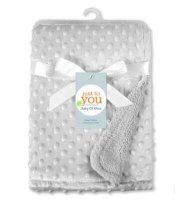 China 2 Layers Child Safe Minky Stitch Baby Blanket for sale