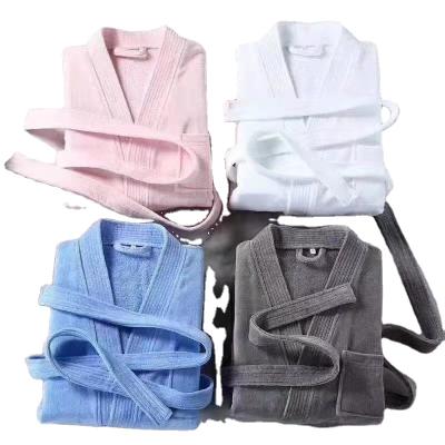 China Thermal Cotton Terry With Velvet Cut Bathrobe Cotton Terry Bathrobe Customized Bathrobe for sale