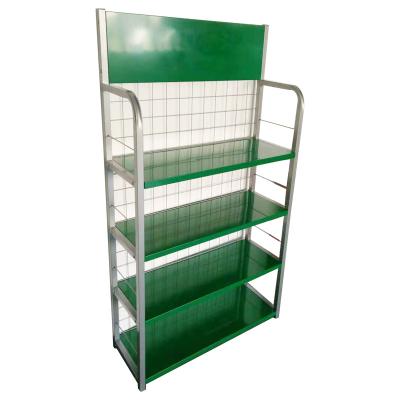 China Wholesale Custom Morden Factory Metal Shop Retail Store Food Drink Shelves With Advertise Promotion Supermarket Potato Chip Rack for sale