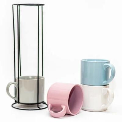 China Cheap 4 Pieces Stackable Coffee Cups With Stand, Wholesale Stackable Cups With Stand Tp-174 for sale