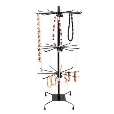 China Custom Rotate Jewelry Display Rack, Custom Metal Bracelet Stand Holder Jewelry Display Earring Key Chain Display Racks For Jewelry Tp-76 for sale