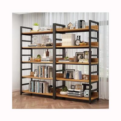 China Home Wholesale Custom Wooden Book Rack Display Bookcase Bookshelf Metal Stainless Steel Factory Iron Daily Necessities Rack for sale