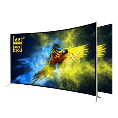 China Curved large-screen home / hotel / TV project 4K ultra-high-definition image quality screen smart home TV 65-inch television for sale