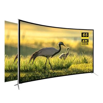 China Home/Hotel/Curved Smart TV 65inch 4K Ultra HD LED Smart TV China TV Project Manufacturer for sale