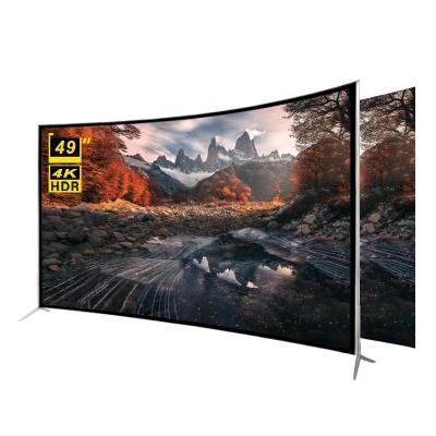 China High Quality Home / Hotel / Project TV Manufacturer 49 Inch Curved Smart TV 4k HD LED 49 Inch TV for sale