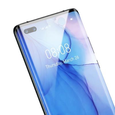 China Mobile Phone For Huawei Mate 40pro Tempered Glass Film P40pro p30 Glue Glass UV Film for sale