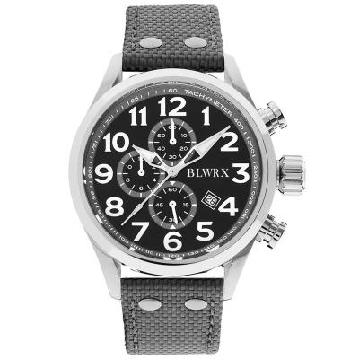 China Military Pilot Army Watches Leather Strap Alarm Sports Watch for sale