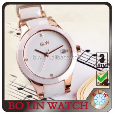 China Hot Selling Water Resistant Porcelain Ceramic Wrist Watch Ladies Fancy Wristwatches Quartz for sale