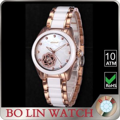 China New Alarm Fashion Luxury Girl's 75765 Stainless Steel Wristwatch With Date Style Skeleton Watch Water Resistant for sale