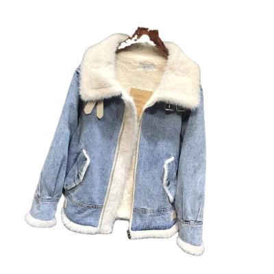 China Keep Hot 2022 New Hot Listing Denim Jacket Ladies Suede Cotton Coat Coats for sale