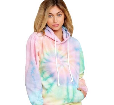 China Street Hoodie Long Sleeve Breathable Colorful Loose Cotton Sweatshirt Casual Tie Dye Hoodies for sale