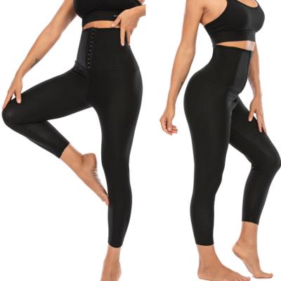 China 2021 Adjustable High Waisted Waisted Shapers Yoga Tights Sized Breasted Carry Buttock Abdominal Control Plus Adjustable Sport Sweat Shaper for sale