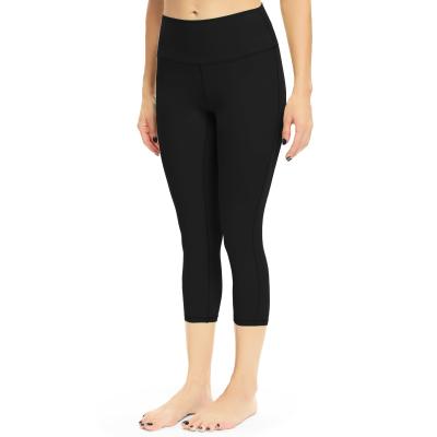 China 2021 High Quality New Listing High Waisted Butt Ladies Push Up Lululemo Yoga Pants Breathable Sport Fitness Capri Leggings With Pockets for sale