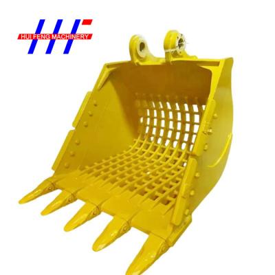 China Engineering 7 Cubic Skid Steer Skeleton Rock Bucket compact excavator buckets for sale