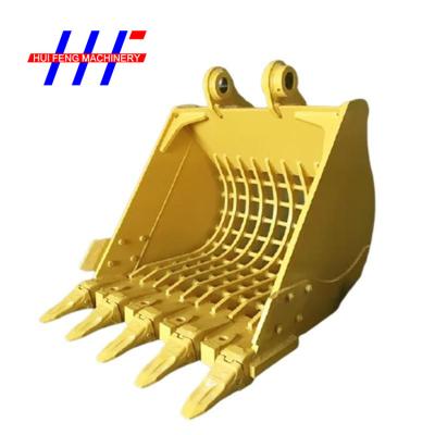 China Wearable 0.1m3 Mini Excavator Skeleton Bucket Excavator Sieve Bucket 52 HRC Steel for sale