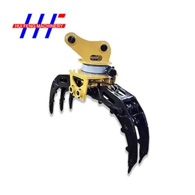 China Wood Grab Excavator Rotating Grapple 35T Hydraulic Grapple For Excavator for sale