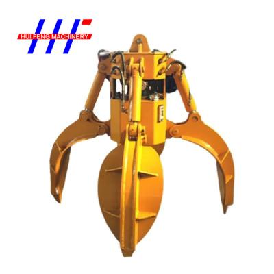 China ISO 9001 Yellow Hydraulic Grapple Attachment 20T mini digger log grab for sale