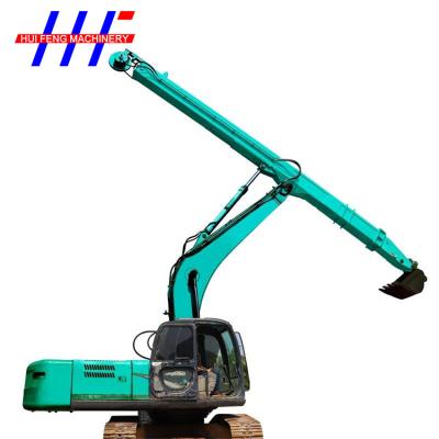 China Q345B Two Inner Excavator Telescopic Boom Dipper Arm Blue for sale