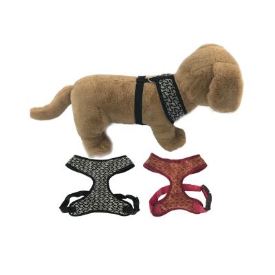 China Large Jacquard Dog Harness Dog Harness High Quality Comfortable Viable Leash Harness Dog Harness for sale