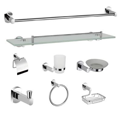 China Sustainable Designed Wall Mounted Bathroom Accessories Set Stainless Steel Product Organizer Fittings for sale