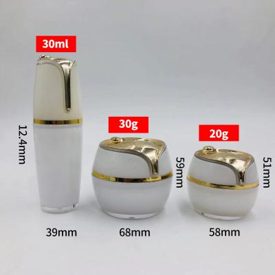 China Chemical Plastic Tube Lotion Pump Cosmetic Packaging Bottles And Nice 20g 30g Acrylic Jars for sale