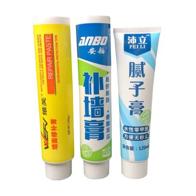 China 250g Chemical Wholesale Chinese Plastic Wall Gypsum Factory White Plastic Packaging Tube for sale