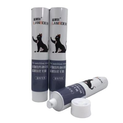 China Medicine Fine Quality Pet Food Grade Squeeze Round Tube Plastic Tube For Packaging For Food for sale