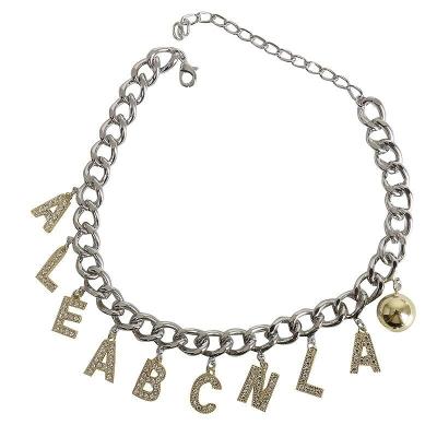 China New Fashion Niche Trend Light Luxury Short Necklace Alphabet Female Net Red High Quality Necklace Accessories 2022 Clavicle Chain for sale