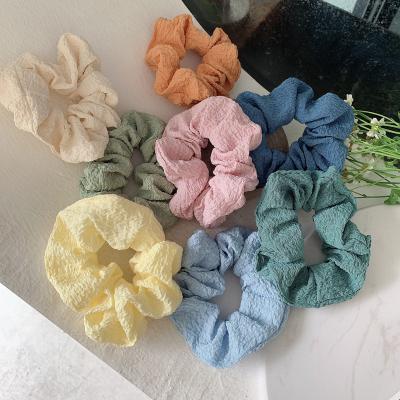 China Fashion Cotton Soft Large Intestine Rope Rubber Hair Scrunchies For Women Hair Accessories Jewelry for sale