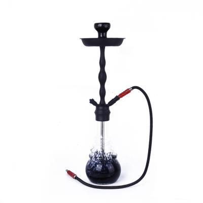 China Wholesale Price Handmade Black Shisha Arabian Hot Selling Single Hose For Charcoal Water Pipe Shisha Hookah for sale