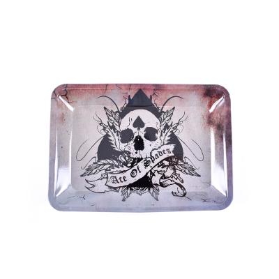 China Eco-Freindly Logo Rolling Tray Raw Metal Custom Made Wholesale Rolling Tray Smoking for sale