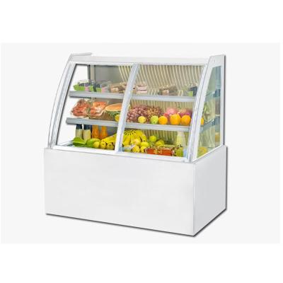 China Bakery Shop Curved Cake Display Refrigerator Bakery Chiller Display Cabinet for sale